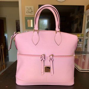 Dooney & Bourke Saffiano Leather Double Zip Satchel - Pink